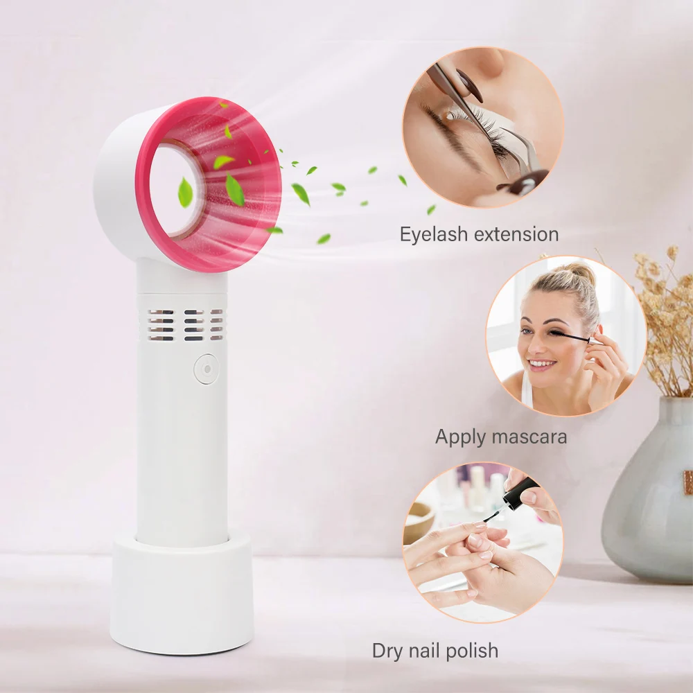 

Mini Eyelash Dryer Plant False Lashes Bladeless Fan Glue Grafted Eyelashes Dedicated Blower for Eyelash Extension Makeup Tools