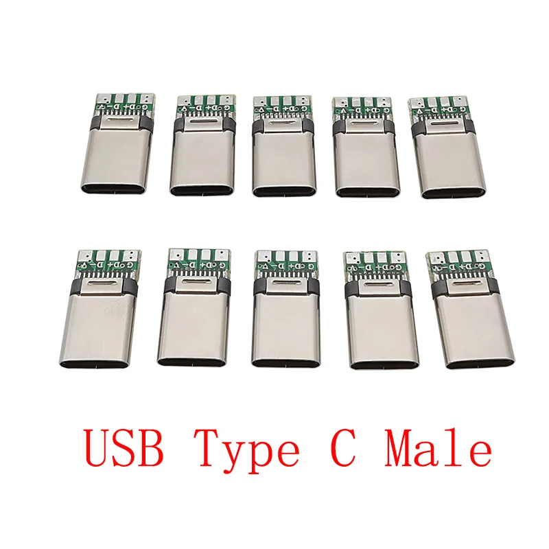 

ЛОЧЕУК USB Type C штекер 24 контакта 10 шт.