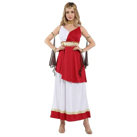 Женский карнавальный костюм Athena, древняя Греческая богиня, арабский косплей, Хэллоуин, яркое платье