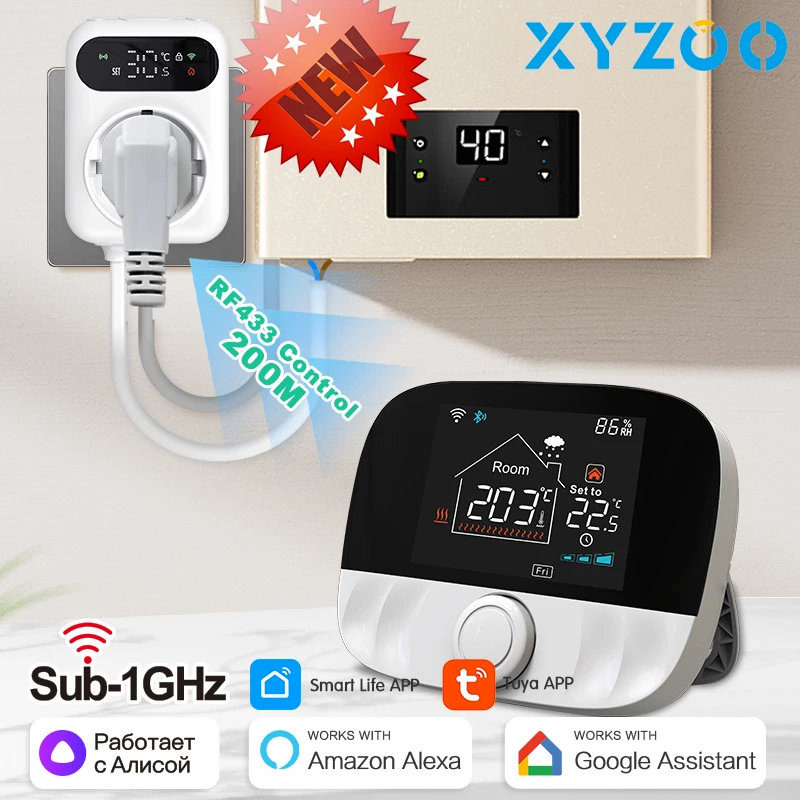 

Беспроводной термостат Tuya для газового котла