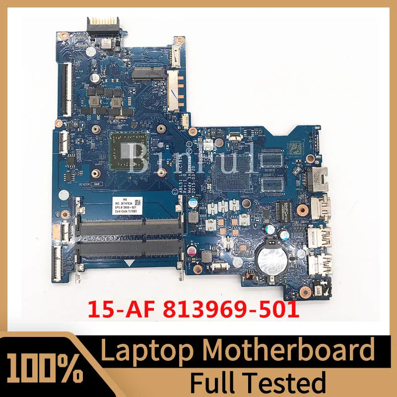 813969-501 813969-601 813969-001 Mainboard For HP 15-AF Laptop Motherboard ABL51 LA-C781P With A8-7410 CPU 100% Full Tested Good