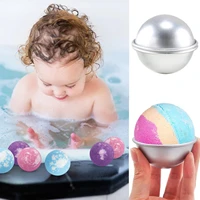 6pcsset bath bomb molds sphere bath bomb mould diy round ball cake baking pastry moulds bathroom soap ball make tools