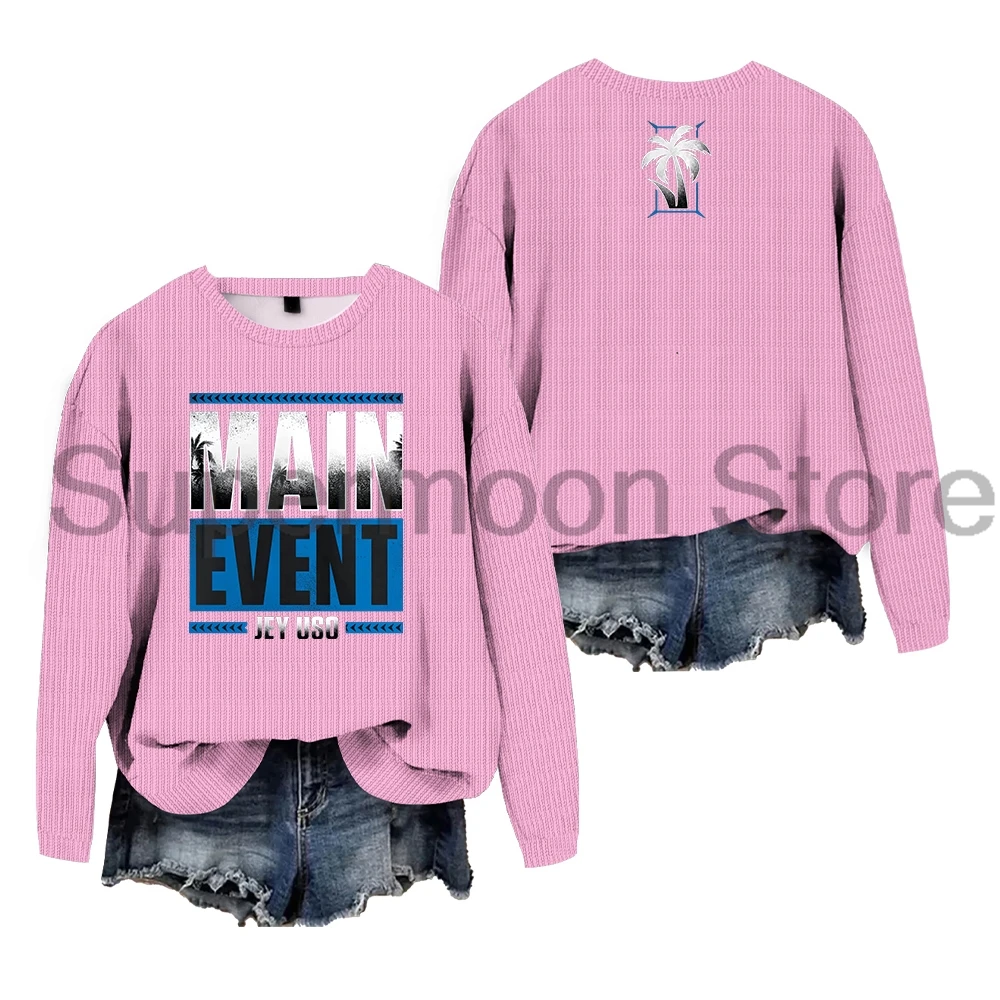 Jey Uso свитер для основных мероприятий женские вязаные джемперы с круглым вырезом