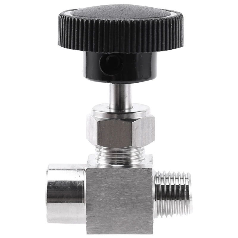 

Needle Valve Adjustable 1/4 Inch Male To Female Thread Stainless Steel 304 Flow Control Shut Off Crane Needle Valve