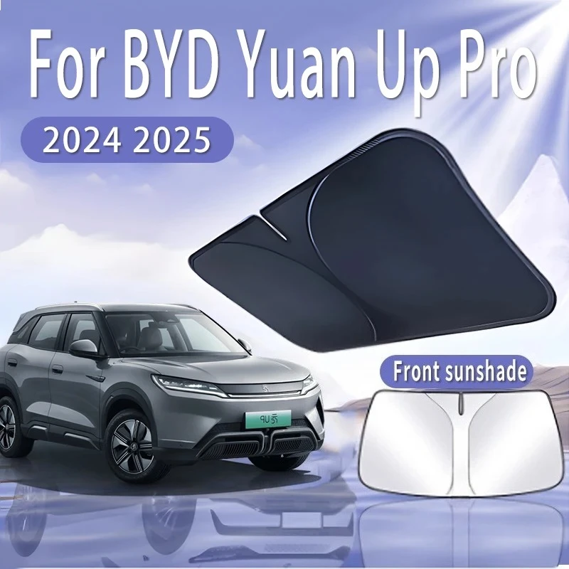 

Складной автомобильный солнцезащитный козырек для BYD Yuan Up Pro 2024 2025, солнцезащитный козырек на лобовое стекло, теплоизоляция, летние аксессуары для автомобилей