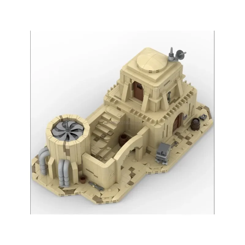MOC Space Battle Tatooine Модульный Здание Eisley Жилая Хижина 1919 деталей