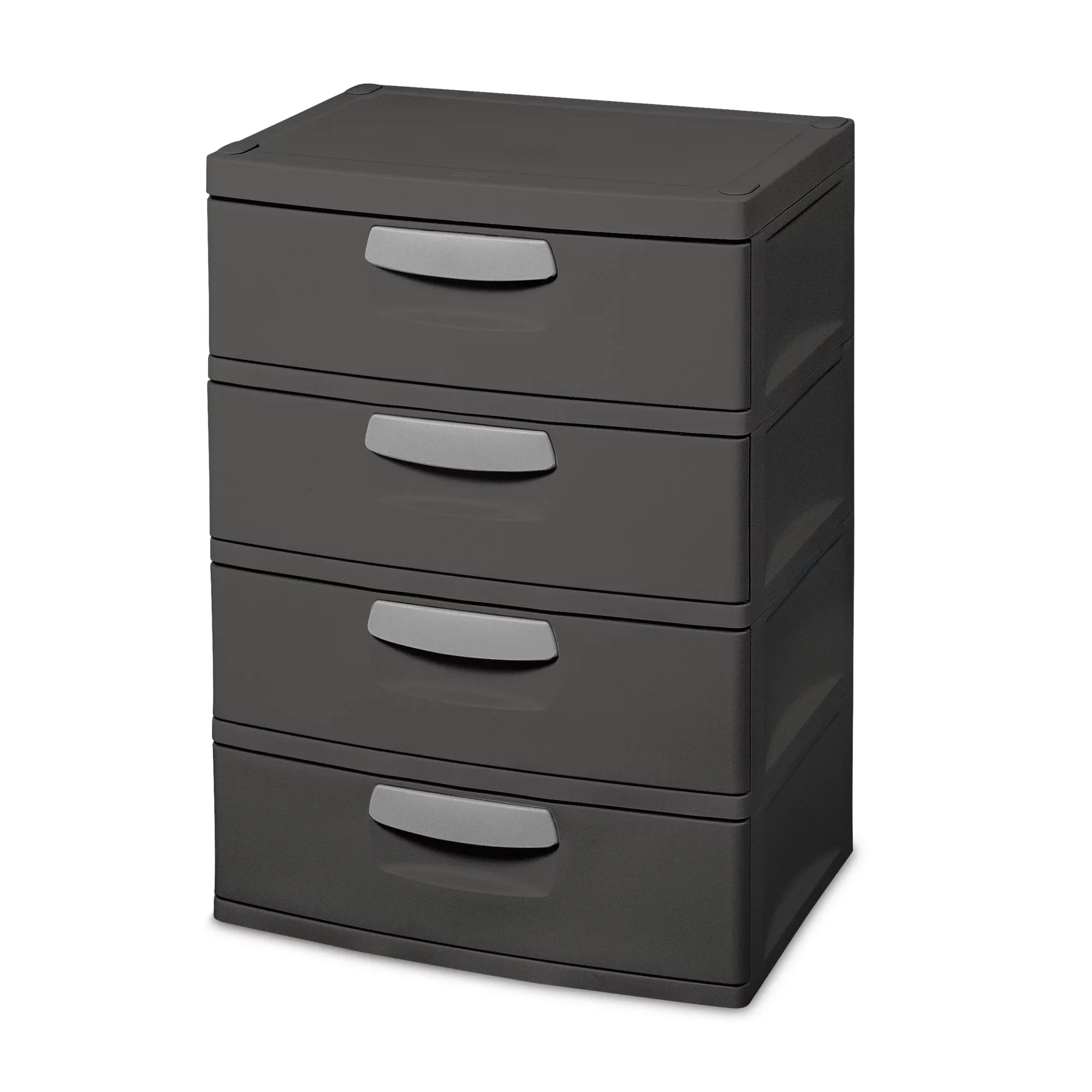 

4 Drawer Unit Plastic, Flat Gray