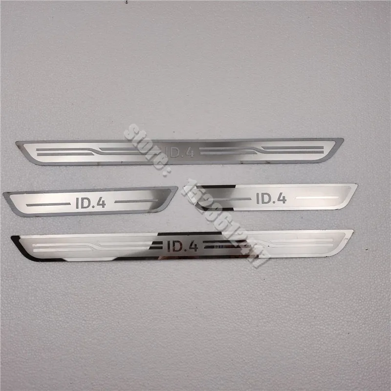 

for Volkswagen ID.4 crozz VW ID4 2020-2022 Stainless Steel Scuff Plate/Door Sill Door Sill Scuff Plate Welcome Pedal
