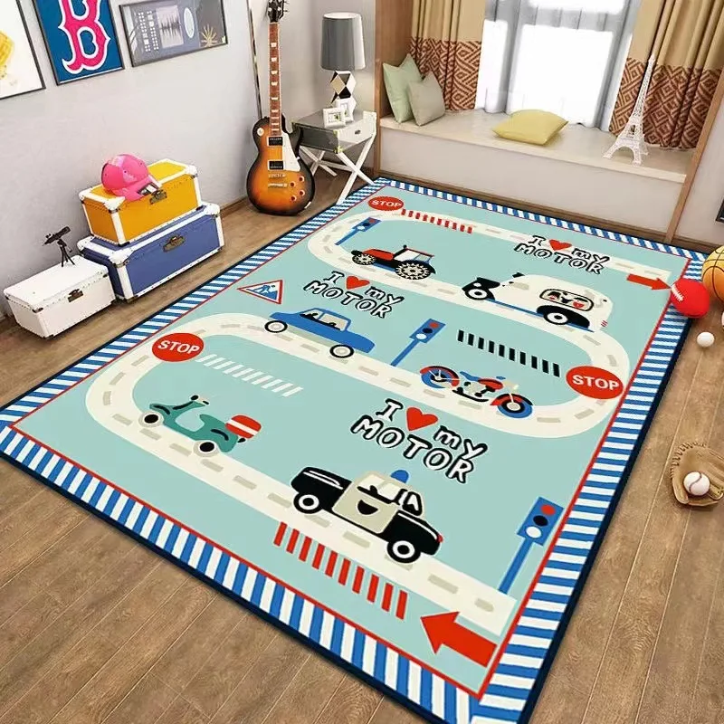 

Children Crawling Carpets for Living Room Decoration Teenager Bedroom Decor Rugs Sofa Carpet Nonslip Area Rug Washable Floor Mat