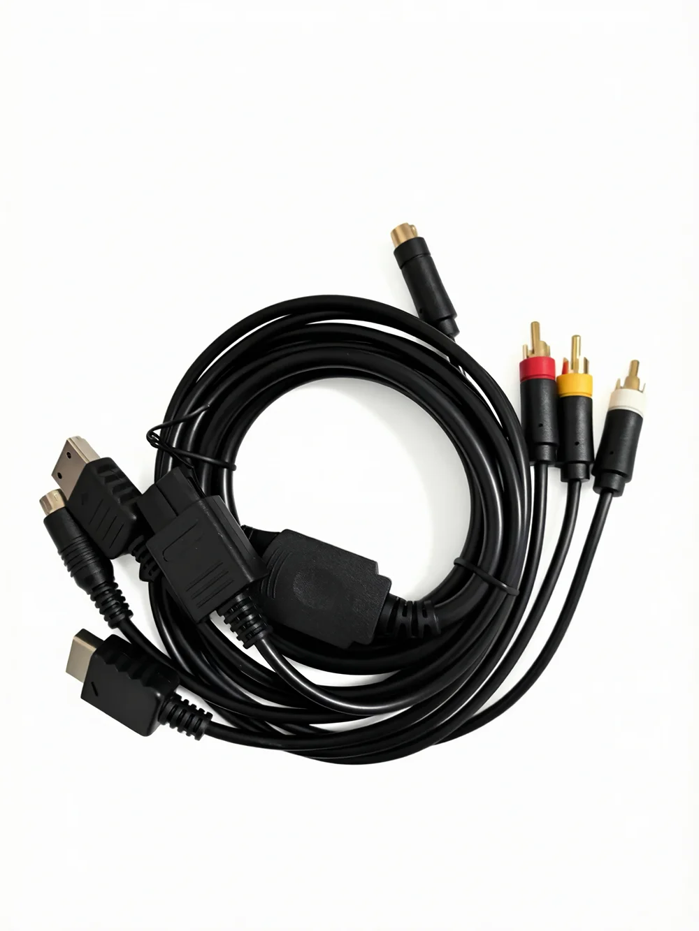 Фото Многофункциональный кабель 4 в 1 AV S-Video для игровых консолей Sega Saturn SS DC PS1 PS2 SNES SFC N64 NGC №5
