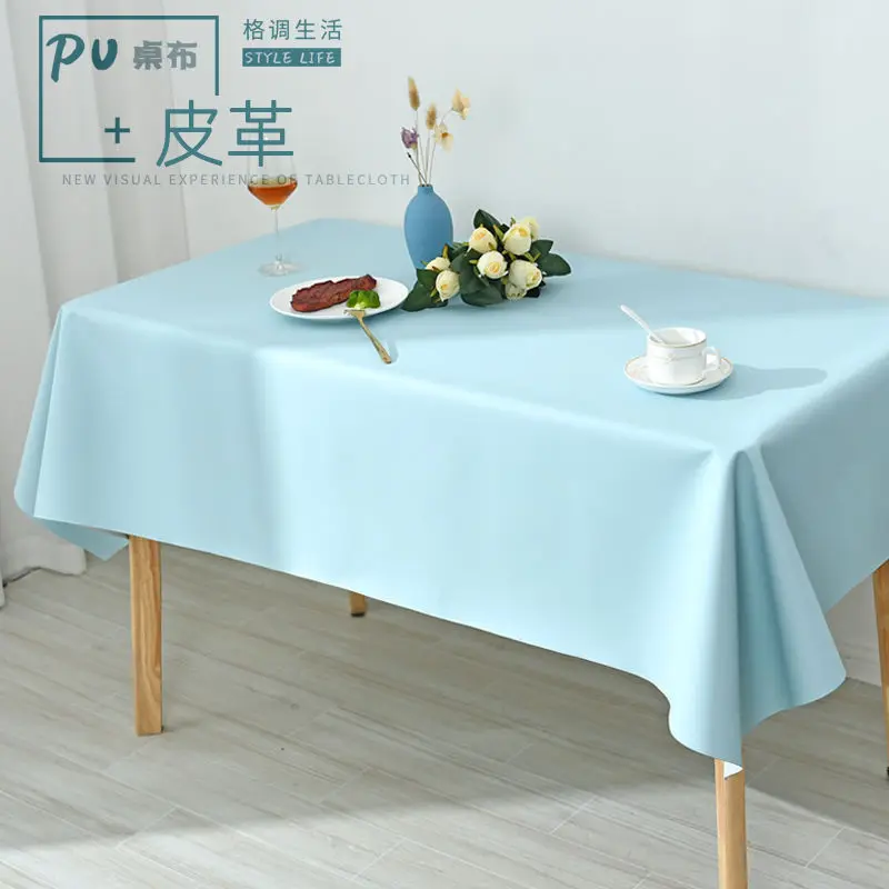 

Oil tablecloth advanced sense of waterproof leather disposable rectangular table cloth_AN2360