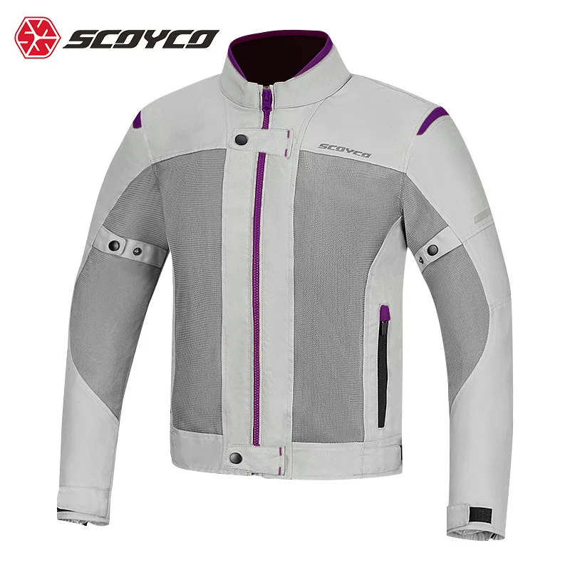 

SCOYCO Motorcycle Riding Suit Men's Summer Mesh Breathable Anti-fall Jacket Locomotive Racing Suit Knight Equipment Cool Jacket