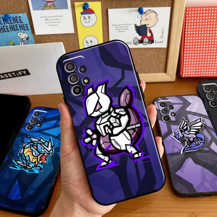 

Japan Pokemon Pikachu Phone Case For Samsung Galaxy A11 A12 A21 A21S A22 A30 A31 A32 A50 A51 A52 A70 A71 A72 5G Funda Carcasa