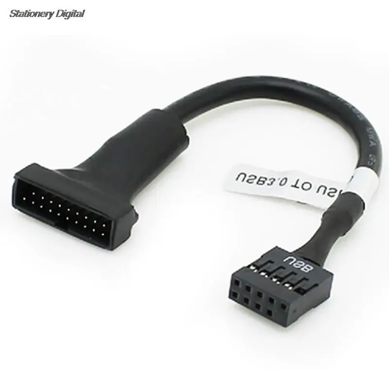 

Высококачественный 1 шт. 19/20 Pin USB 3,0 разъем на 9 Pin USB 2,0 штекер материнской платы адаптер Шнур