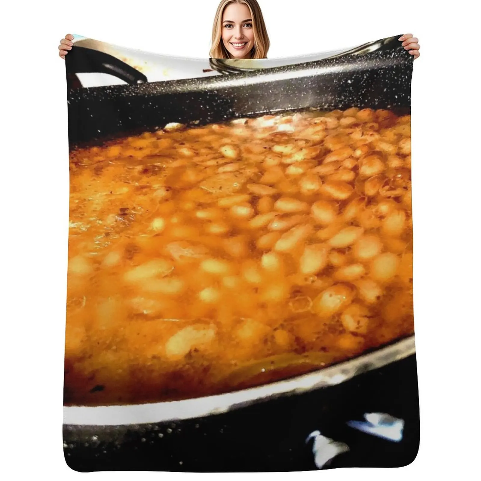 Фото Плед PINTO BEANS FRIJOLES, устойчивый к выцветанию, прочный плед №1