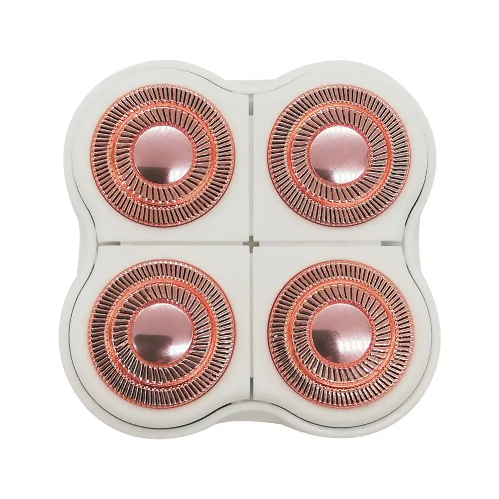 

4-head Shaver Razors Honeycomb Knife Net Cutter Head Depilator Replaceable Cutter Head Soft Veneer Hair Repairer Razor Blades
