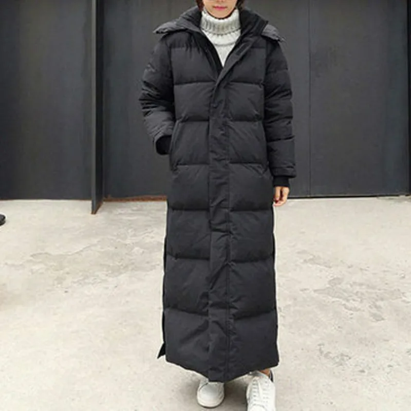 High Quilted Extra Maxi Long Winter Jacket Parka Coat Warm Women Hooded Big Oversized Female Lady Windbreaker Overcoat Outwear