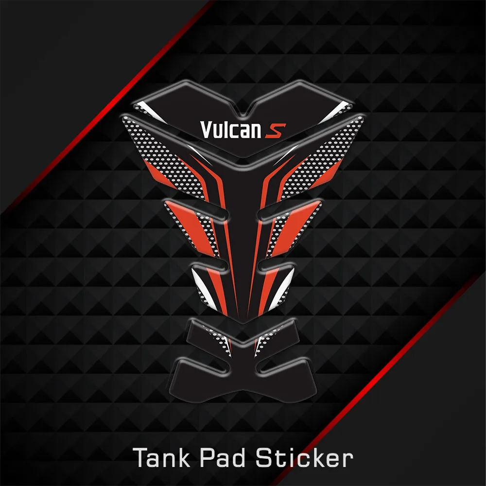 

3D Carbon Fiber Motorcycle Fuel Tank Pad Cover Protector Decal Stickers For Kawasaki VULCANS Vulcan 650 EN650