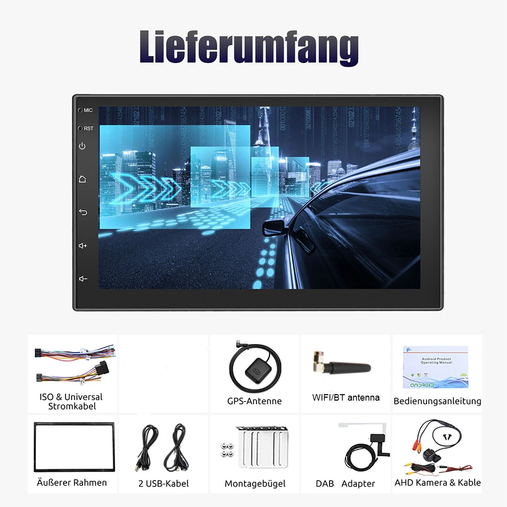 Автомобильное радио Black Mirror Link с Bluetooth и камерой заднего вида входное зеркало