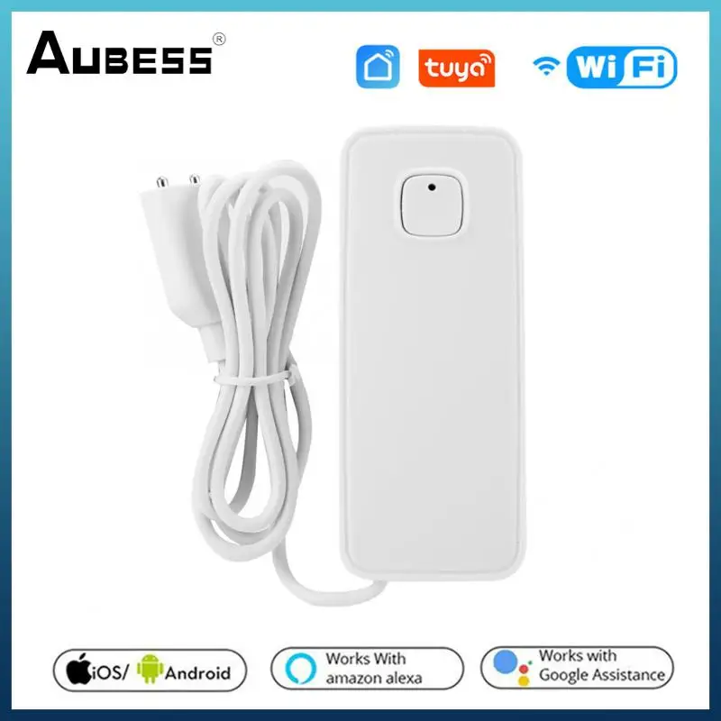 

Mini Wifi Water Leakage Sensor Wireless Tuya Smart Flood Alert Overflow Detector App Control Home Security System