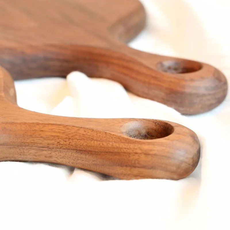 Разделочная доска из массива орехового дерева мини-портативная уличная