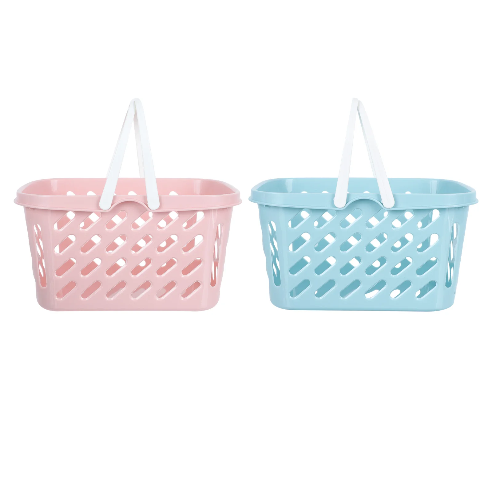

2Pcs Shopping Baskets Creative Strawberry Baskets Vegetable Baskets Plastic Baskets for Kitchen Bathroom
