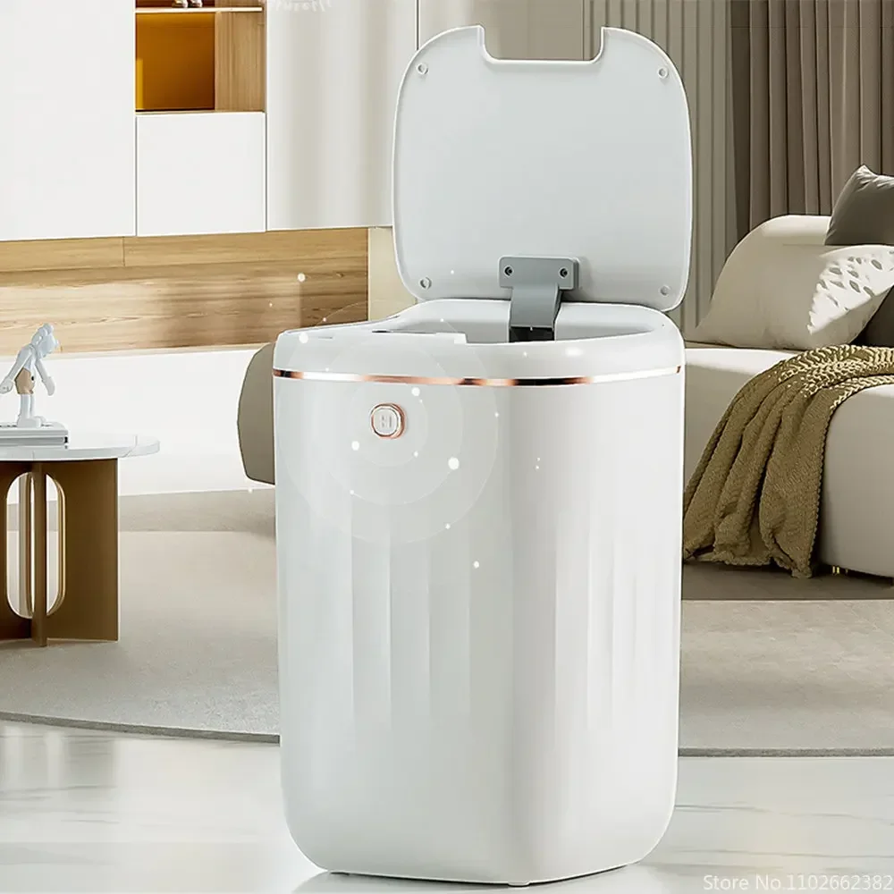 

Bathroom Home For Wastebasket Smart Dustbin Lid Toilet Trash Induction Can Trash Smart Automatic Light Sensor Can