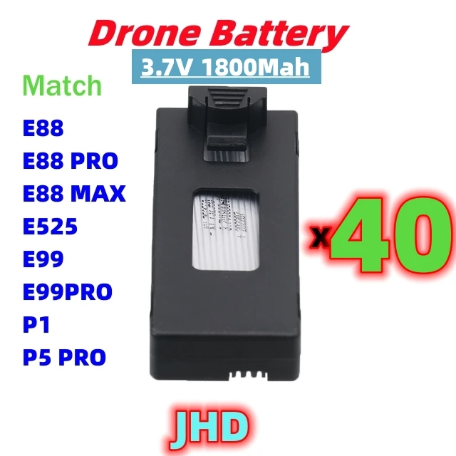 Аккумулятор для дрона JHD E88 PRO 3 7 в 1800 мАч