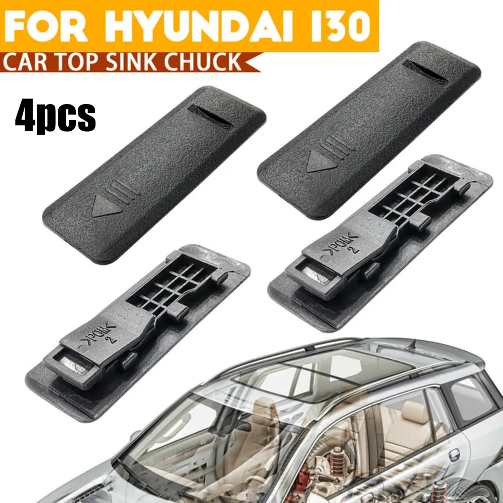 

4PCS Car Roof Rail Rack Moulding Clip Trim Seal Drip Cover Car Top Water Sink Roof Rail Rack Moulding Clip Cover Cap For Hyundai