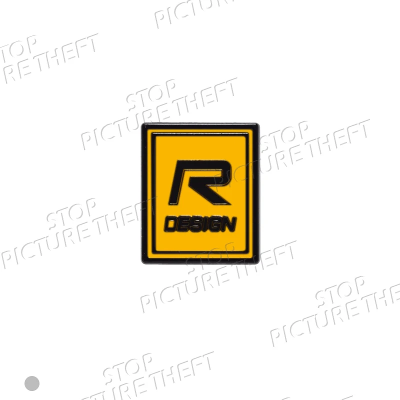 

R дизайн логотипа для Volvo V60 S60 XC70 XC40 XC60 EX30 S80 V70 3D металлический значок наклейка на руль автомобиля эмблема наклейка аксессуары