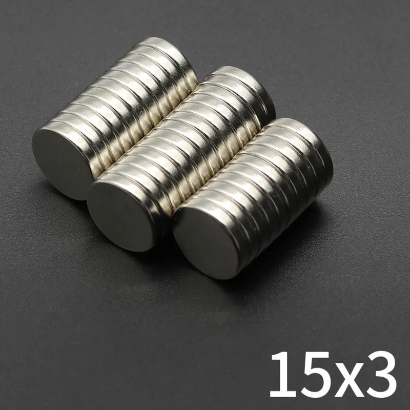 5/10/20/40/100 шт. круглый магнит 15x3 неодимовый 15X3 мм супер мощный сильный постоянный