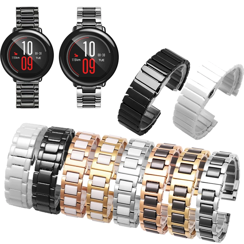 

Ремешок керамический 22 мм для часов Huami Amazfit GTR 2 3 4 2e 47 мм/GTR3 pro / PACE / Stratos 2 2S 3