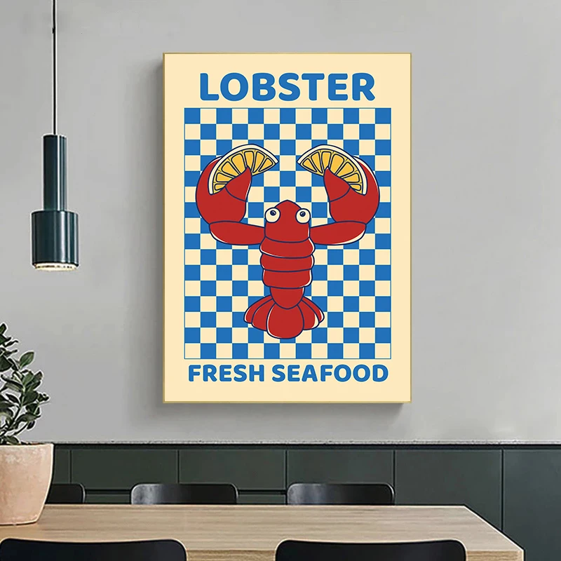 Картина на холсте с изображением краба