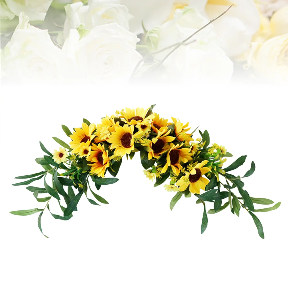 

Sunflowerdoor Wreath Floral Garland Hanging Wedding Decorations Artificial Flower Arch Flowers Decoration Outdoor Spring Rustic