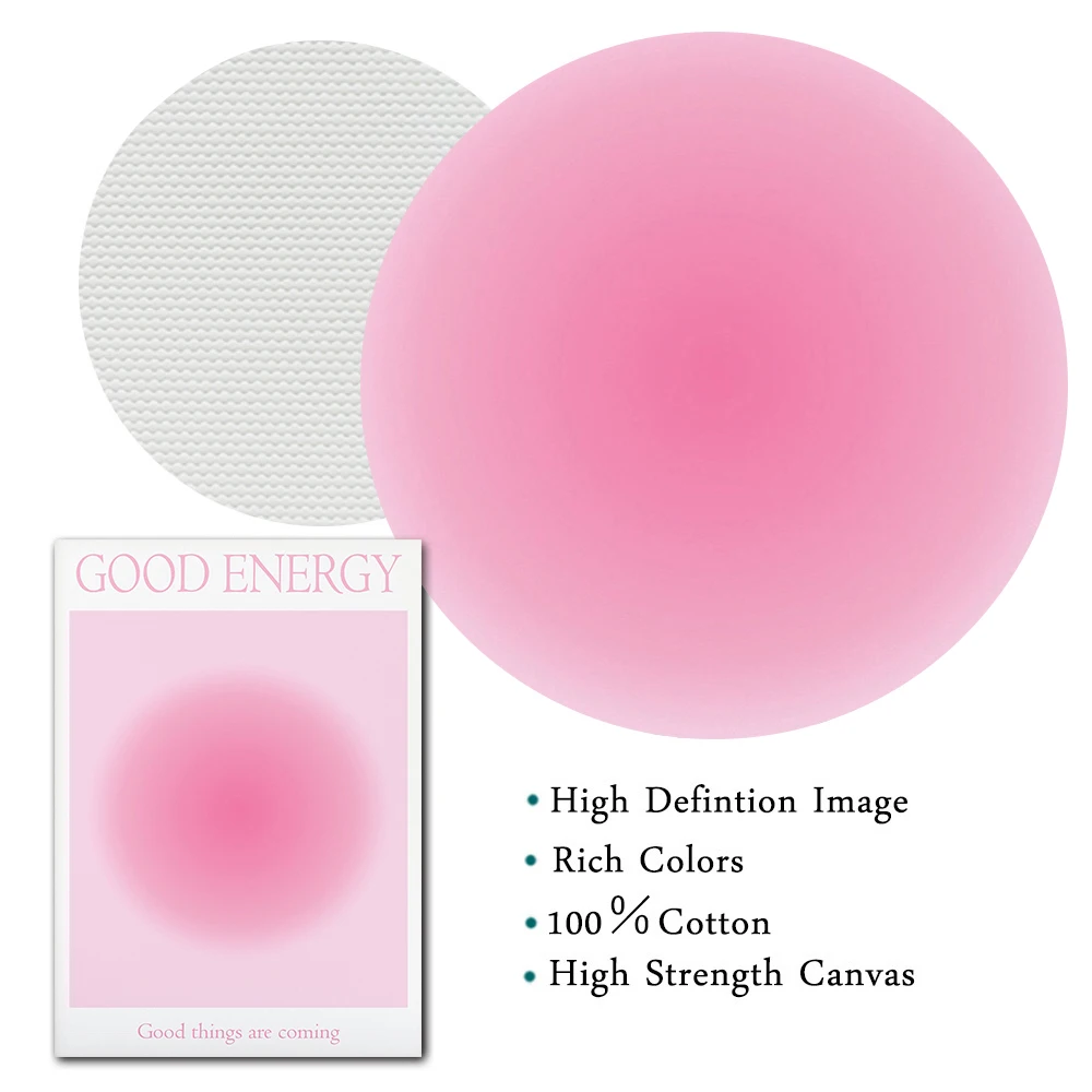 Красно-розовая Картина на холсте эстетический плакат милая модная Ванильная