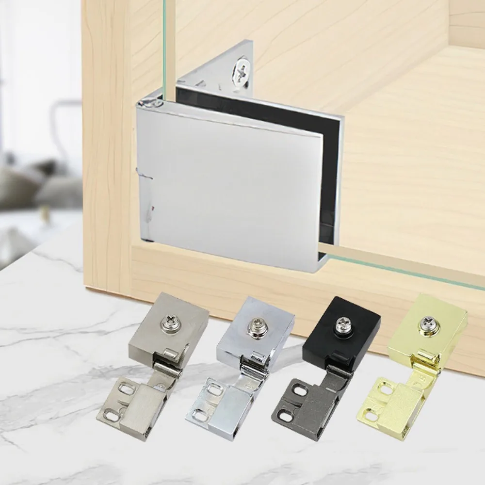 Стеклянные дверные петли из цинкового сплава самозакрывающиеся с боковым