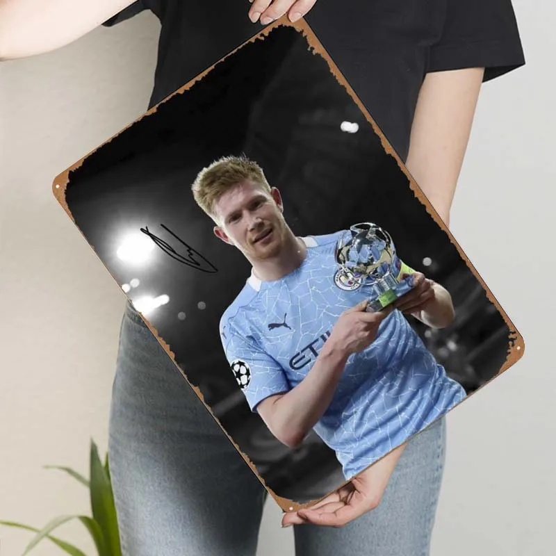 Металлический знак Кевин де хит спортивный постер украшение в виде кофейного