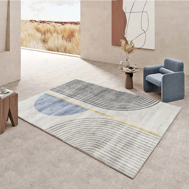 

Modern European and American Style Living Room Decorative Carpet Bedroom Decorative Carpet Non-slip Waterproof Floor Mat