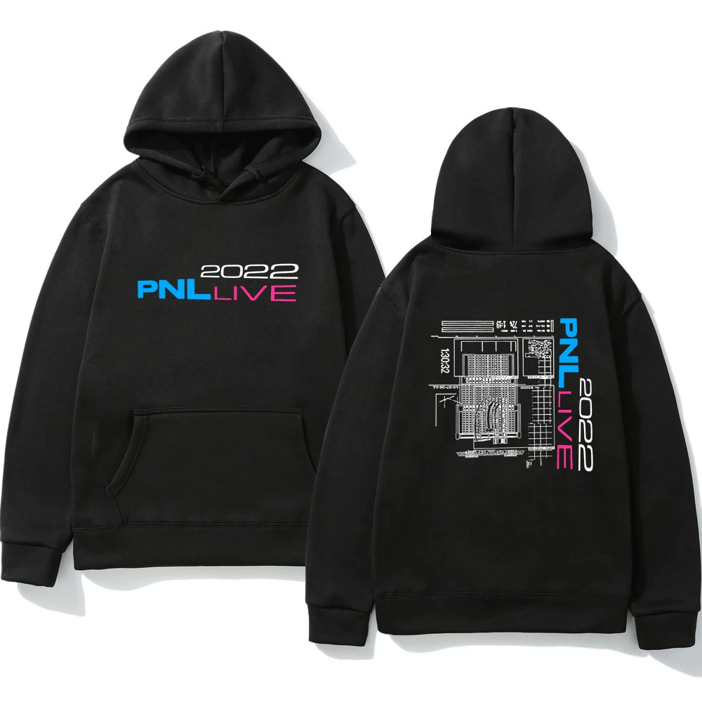 

New Fashion French Rapper Band Le Monde Chico Album PNL Live 2022 Print Hoodie Streetwears Hip Hop Fashion Sweatshirt Pullover