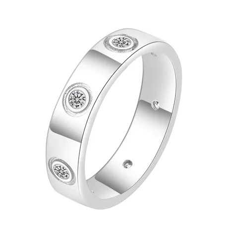 ZFSILVER Серебро Fine s925 Модные изысканные модные роскошные 0,7 карата Муассанит Простое 7-звездное кольцо Подвески Женские вечерние ювелирные изделия Подарки QCJ113