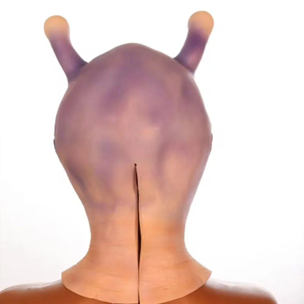 Чужой НЛО ужасная латексная маска косплей рогатый инопланетянин Хэллоуин