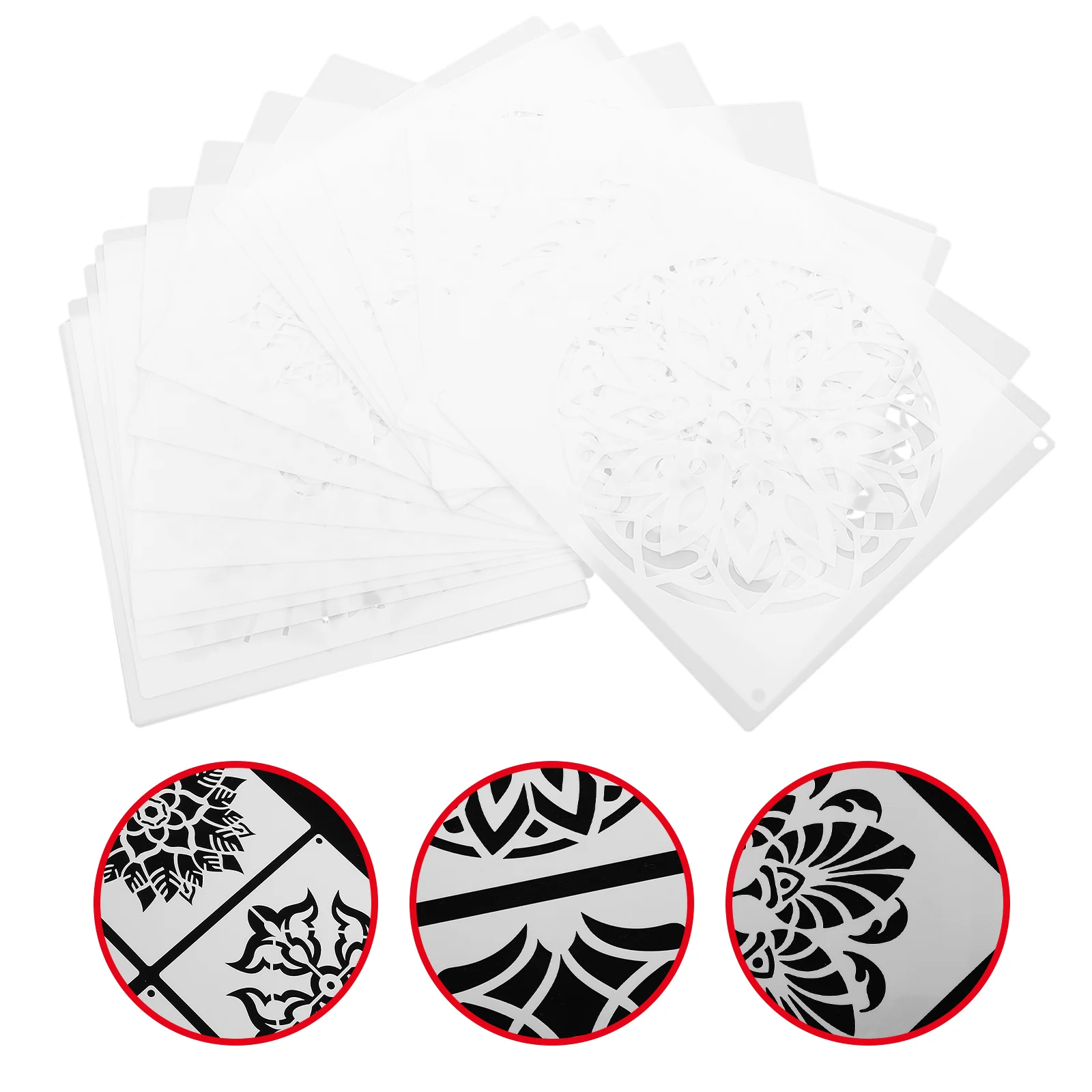 

20Pcs Reusable Mandala Pattern Templates Stencils for DIY Craft Drawing Painting