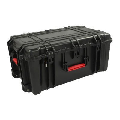 Factory Wholesale Low Price ABS Material Box Plastic Carrying Case with Handle and Wheels