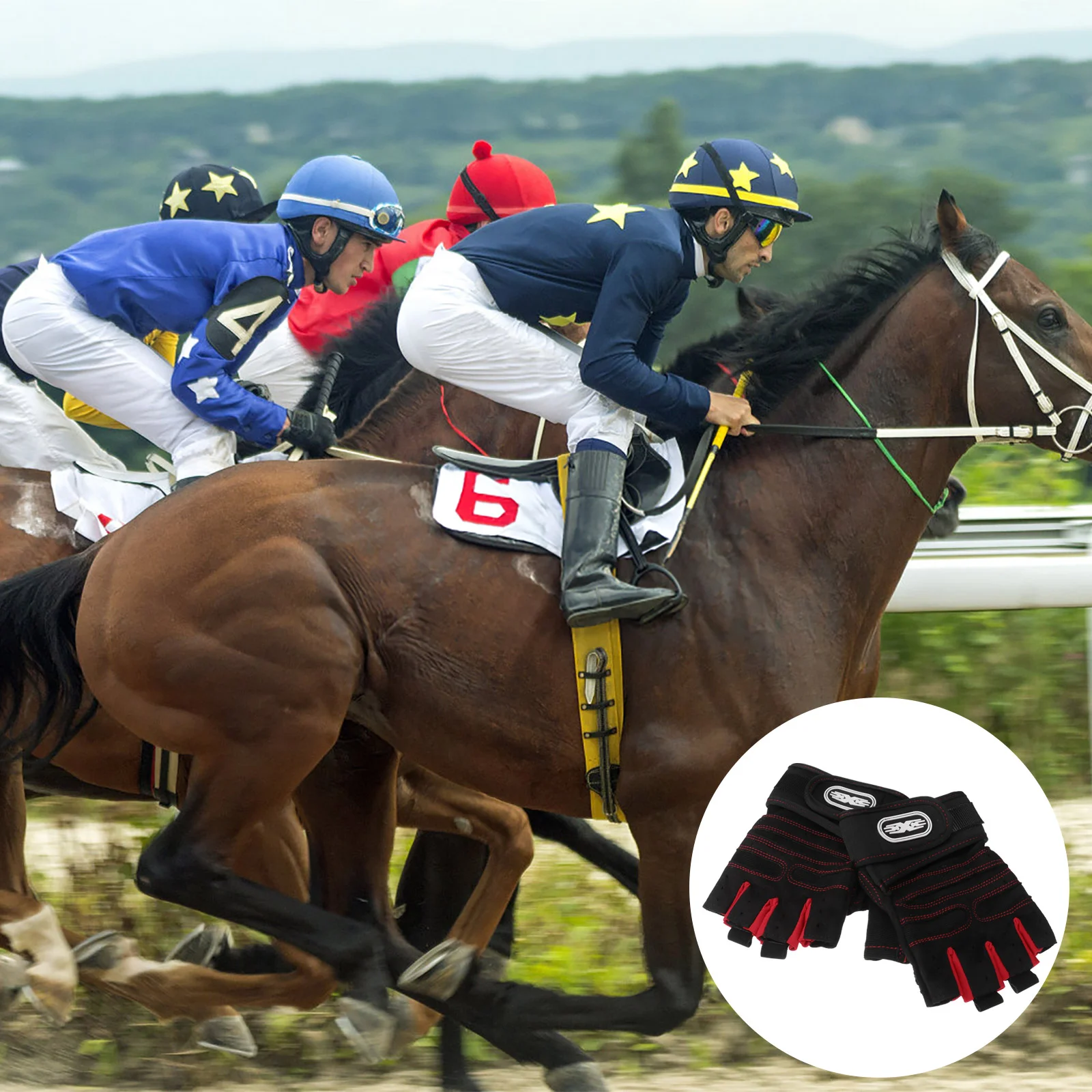 

Guantes Para Gym Hombre Fitnesss Gloves Riding Gloves Outdoor Fingerless Gloves Half-finger Gloves Hanging Gloves Man
