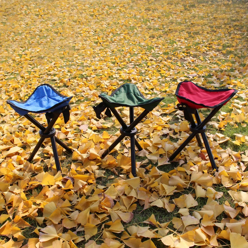 

Outdoor Leisure Portable Folding Chair Three-Legged Stool Camping Travel Picnic Outdoor Activities Fishing Accessories