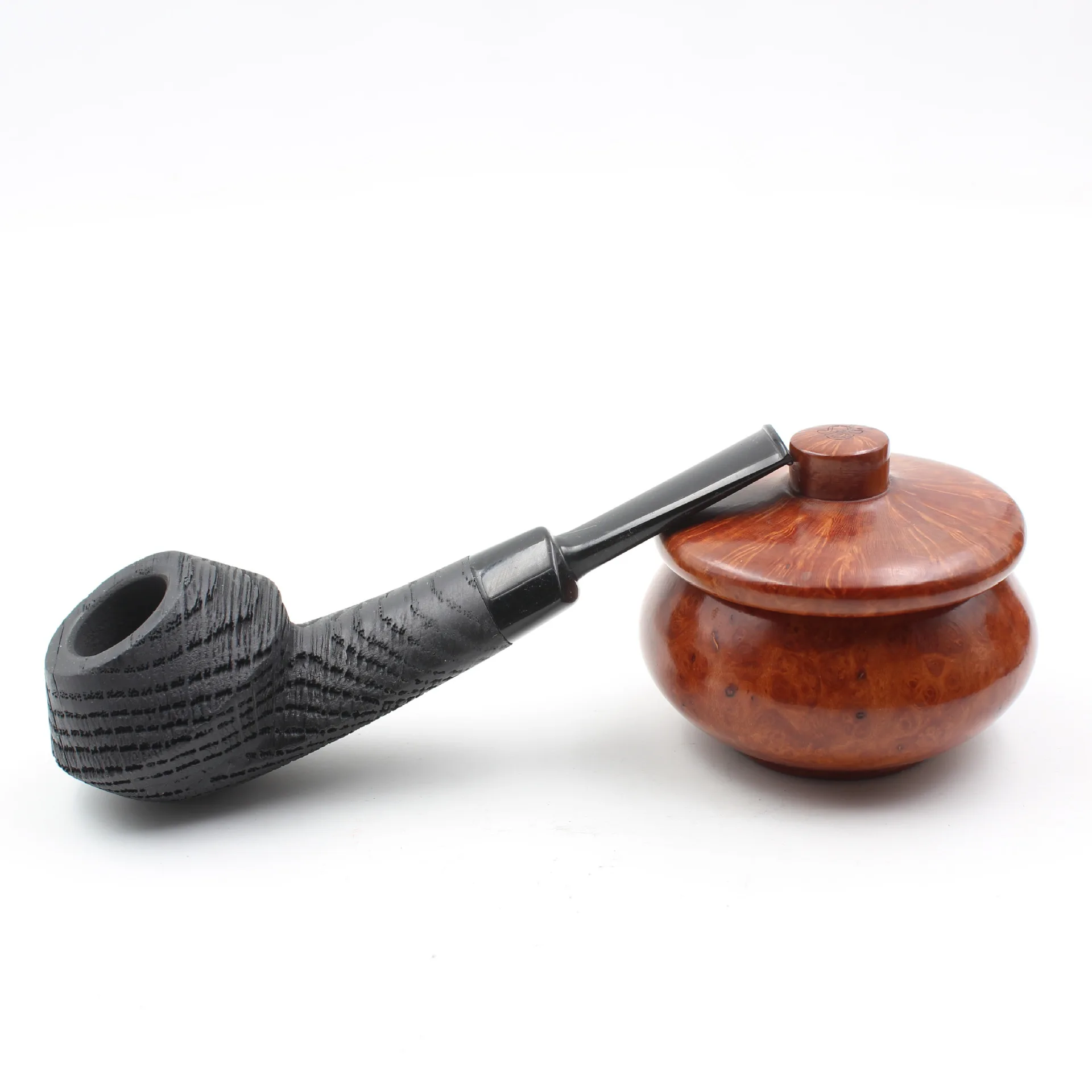 

Дубовая деревянная трубка с фильтром 3 мм, трубка для табака в стиле ретро, для джентльмена, изогнутого типа, трубка для курения ручной работы с аксессуаром, подарок для пожилых людей