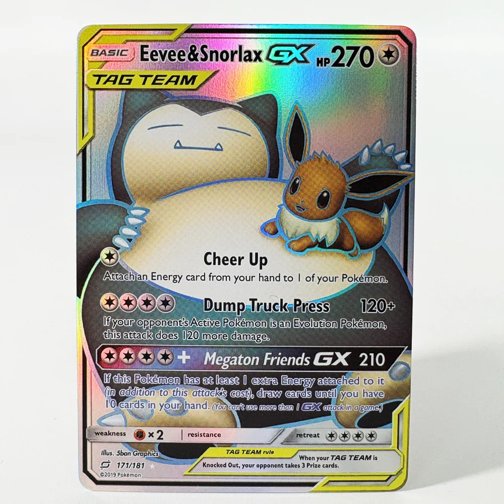 Фото Карты PKM Senior с одной фольгой Gengar&Mimikyu Tyranitar Pikachu&Zekrom Классические игровые коллекционные карты Прокси-карты PTCG №3