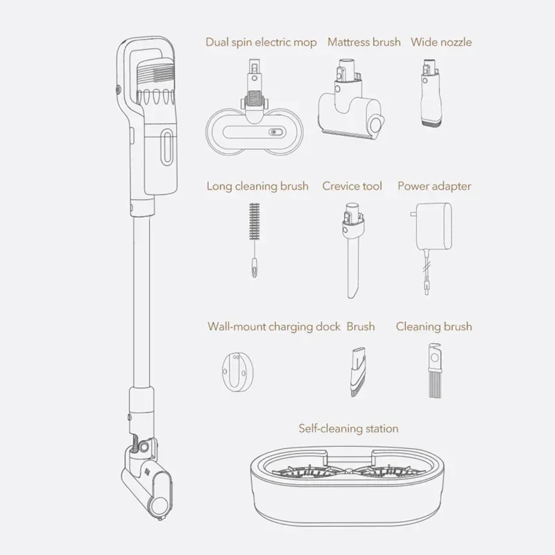 Оригинальный ROIDMI Xclea ONE X пылесос швабра автоматическая уборка и сушка 25 кПа