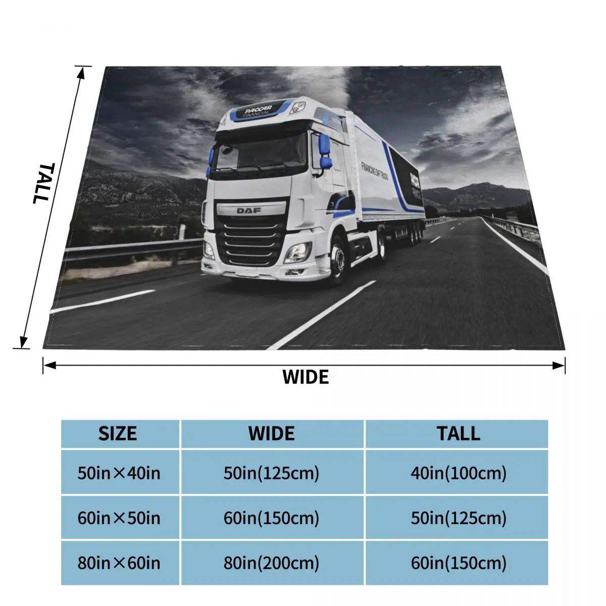 Плед Daf XF покрывало для дивана Фланелевое всесезонное Подарочное детское