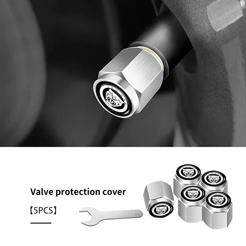 

5 шт. колпачки для клапанов шин для автомобильных колес, водонепроницаемые чехлы для стержней обода для Jaguar XK S-Type F-Type X-Type F-Pace I-Pace E-Pace XFR XKR